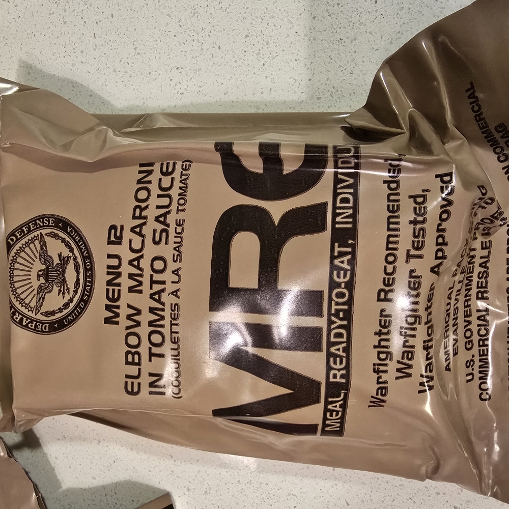 MRE Elbow Macaroni in tomato sauce